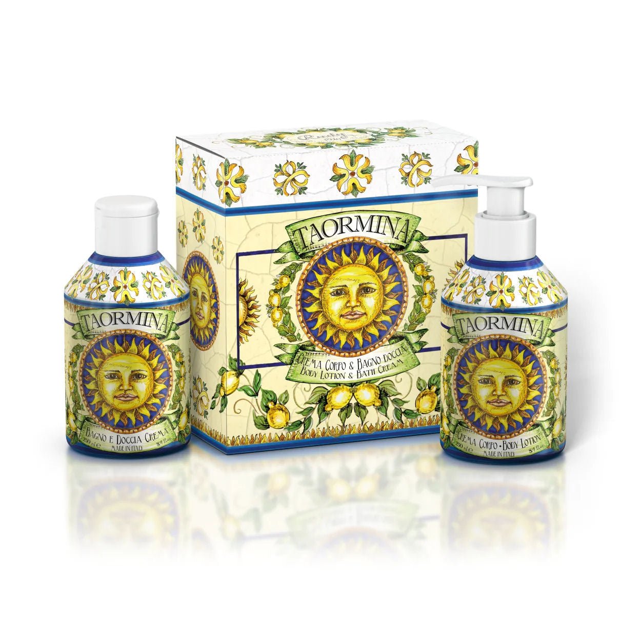 Rudy Profumi Sada sprchového gelu a tělového krému Maioliche Taormina, 2 x 250 ml, orientální květinová vůně