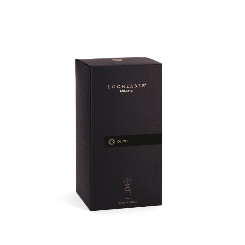 Luxusní aroma difuzér Oudh od Locherber Milano, vůně kadidlo, káva, agarové dřevo a santalové dřevo, Waterfall Bathrooms.
