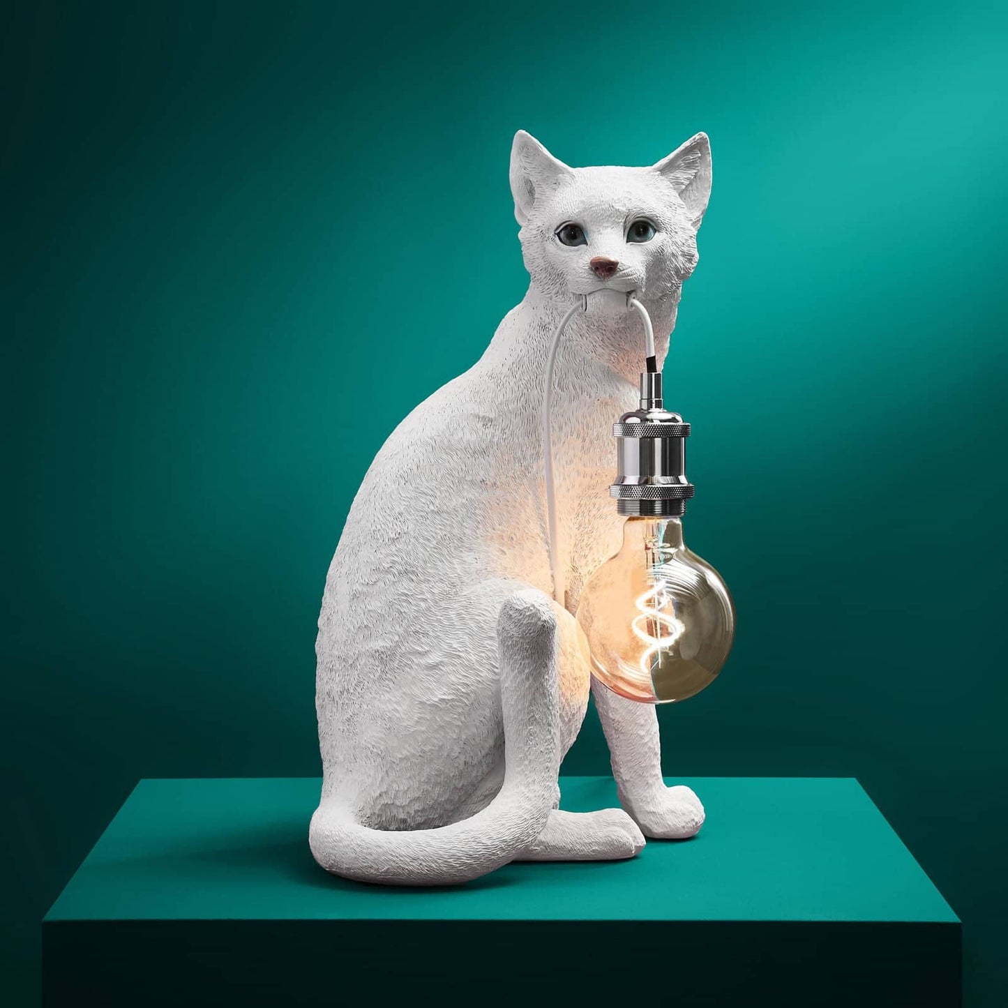 Werns bílá kočka lampa Chouchou
