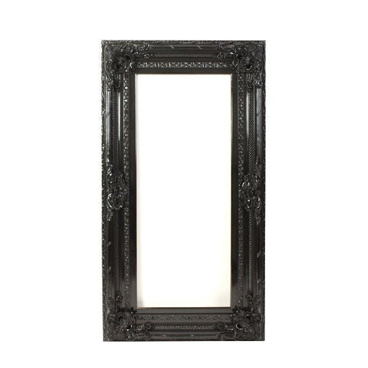 Luxusní dekorativní nástěnný rám Venice v černém provedení o rozměrech 80 x 150 cm dodá vašemu interiéru elegantní a nadčasový styl - Waterfall Bathrooms