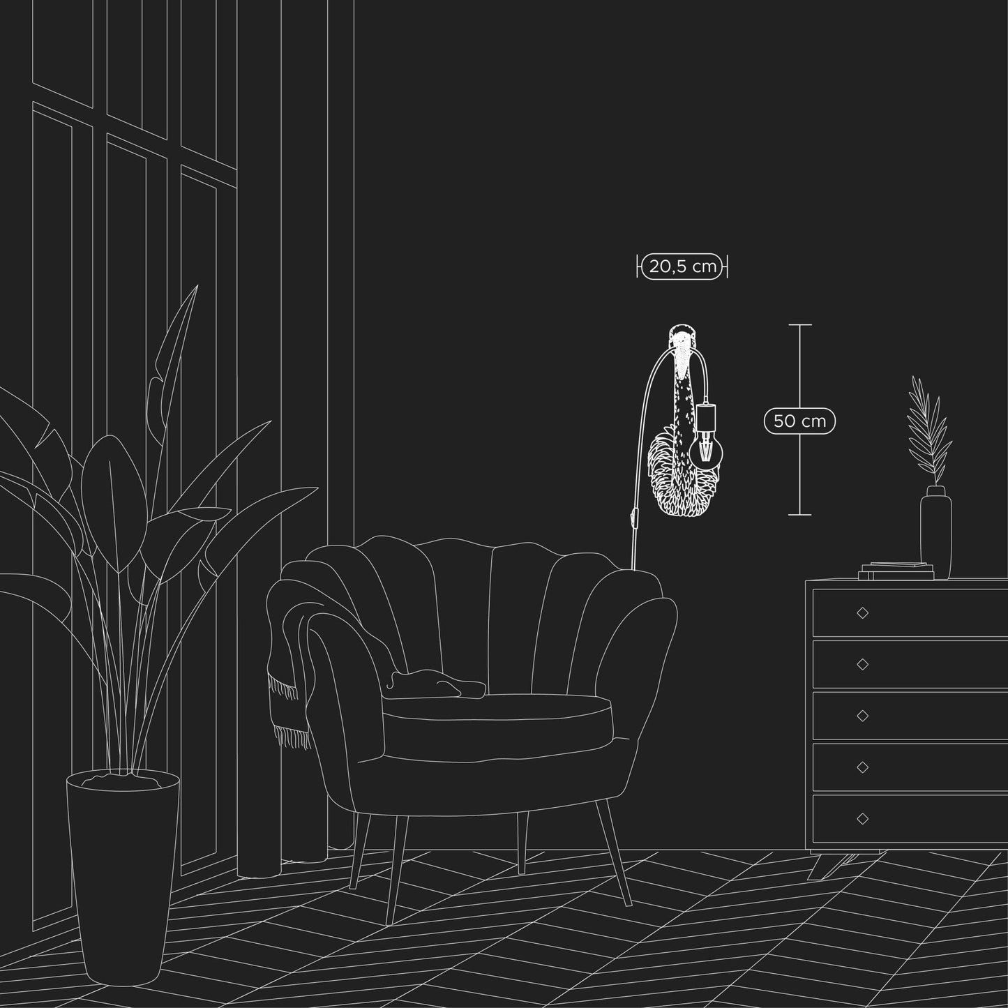 Luxusní designová stříbrná nástěnná lampa Plameňák Tiffany (Malá) dodá vašemu interiéru osobitý styl a elegantní světlo - Waterfall Bathrooms