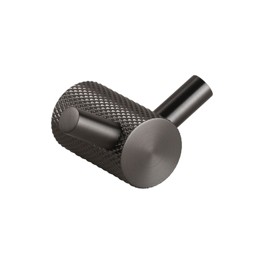 Dvojitý háček na ručník Gun Metal Steel Double