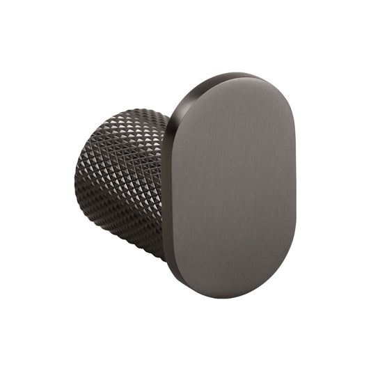 Kovový háček na ručník Gun Metal Steel - ovál