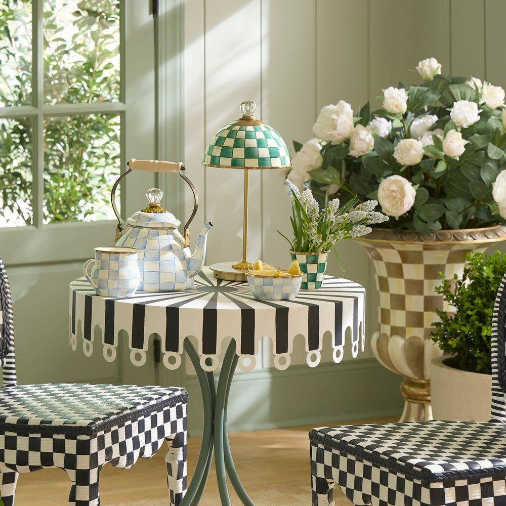 MacKenzie-Childs Led lampa Emerald Check