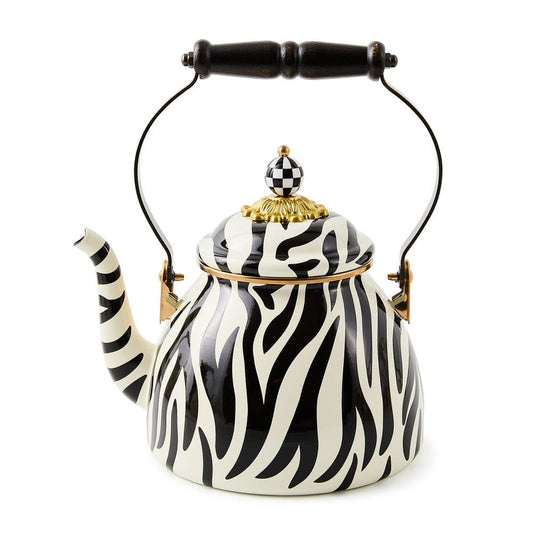 Limitovaná smaltovaná konvice MacKenzie-Childs Zebra