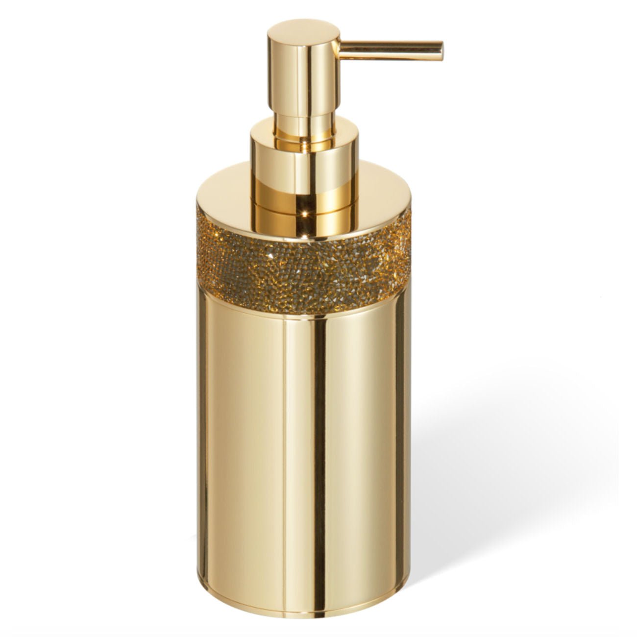 Luxusní dávkovač mýdla Decor Walther Rocks s krystaly Swarovski® v provedení lesklé zlato - Waterfall Bathrooms