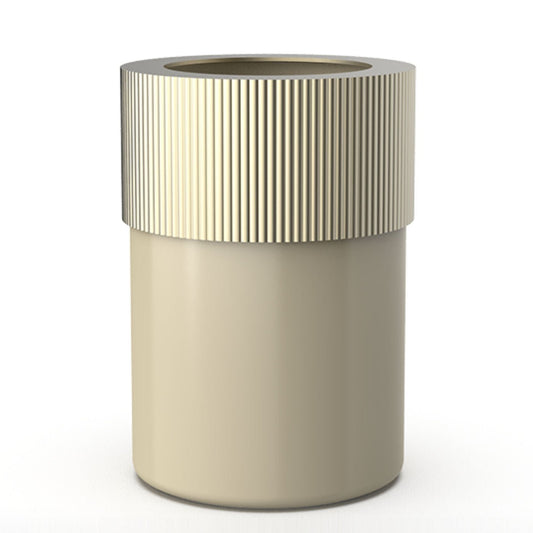 Luxusní porcelánový hliníkový koš zlatý Champagne Gold