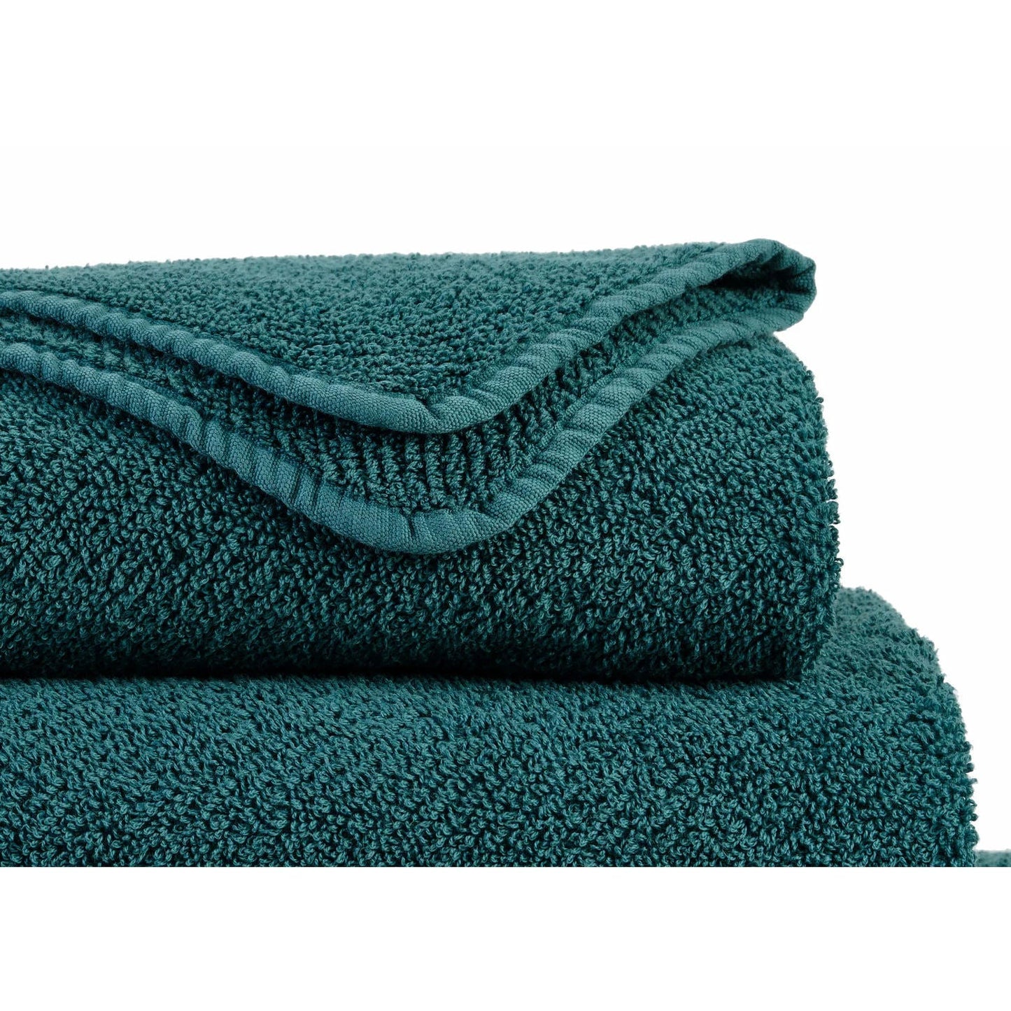 Luxusní petrolejový ručník 320 Duck ze 100% egyptské bavlny Giza 70 s texturou Twill Waterfall Bathrooms