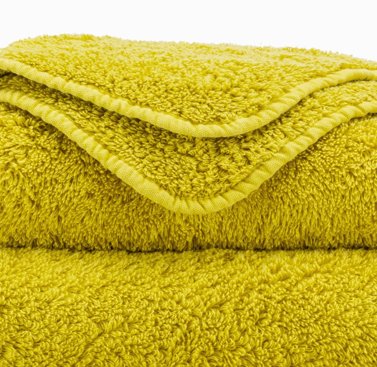 Luxusní ručník z egyptské bavlny ve svěžím citrusovém odstínu Yuzu Super Pile Abyss & Habidecor Waterfall Bathrooms