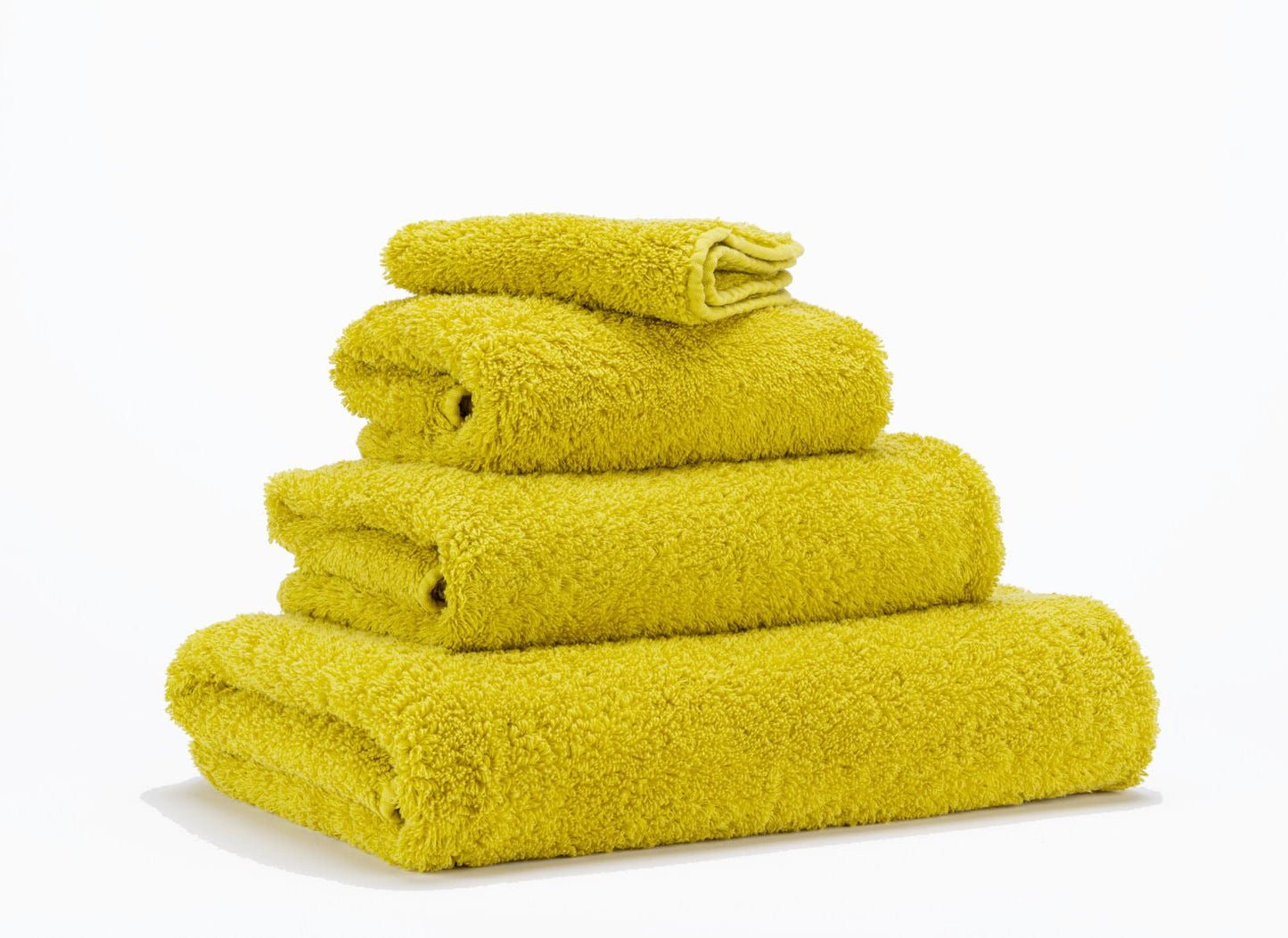 Luxusní ručník z egyptské bavlny ve svěžím citrusovém odstínu Yuzu Super Pile Abyss & Habidecor Waterfall Bathrooms