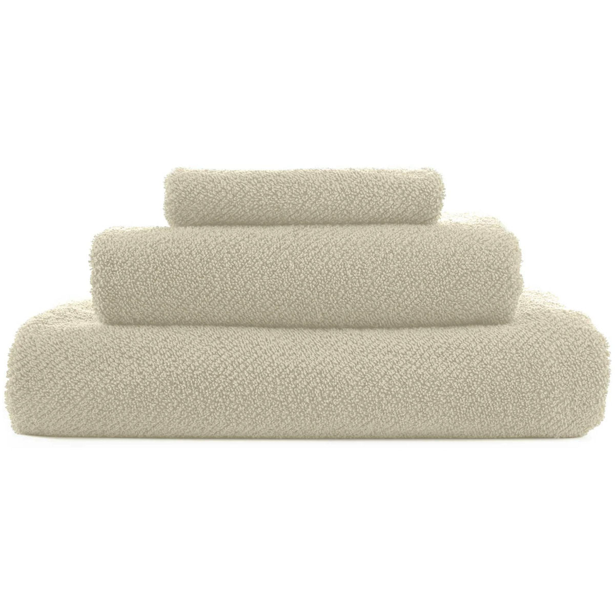 Luxusní přírodní krémový ručník s keprovou vazbou Twill Abyss Habidecor Waterfall Bathrooms