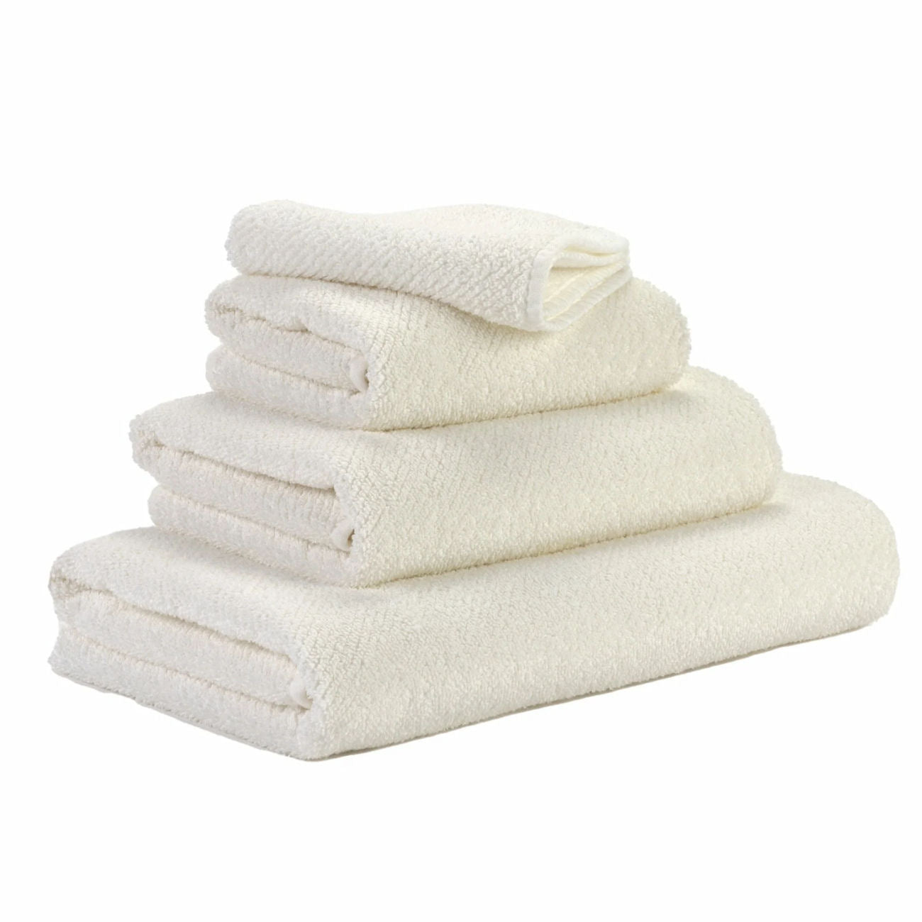 Luxusní ručník v barvě slonové kosti s keprovou vazbou Twill Abyss Habidecor Waterfall Bathrooms