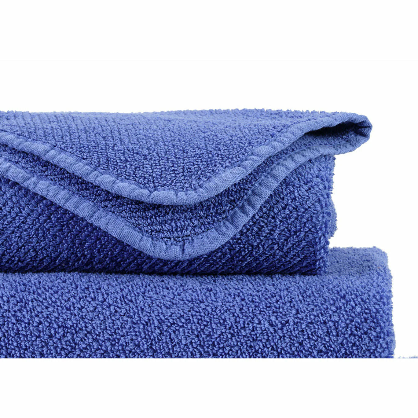 Luxusní tmavě modrý ručník 304 Marina ze 100% egyptské bavlny Giza 70 s texturou Twill Waterfall Bathrooms