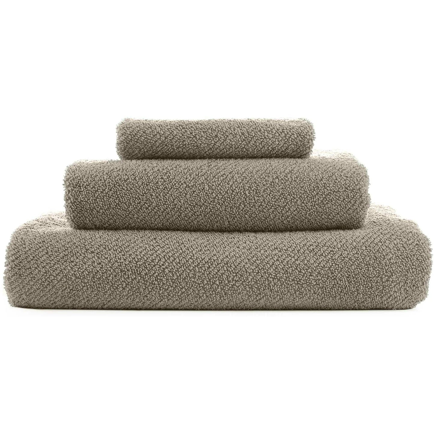 Luxusní šedobéžový ručník 940 Atmosphere ze 100% egyptské bavlny Giza 70 s texturou Twill Waterfall Bathrooms