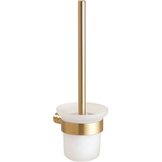Zlatá matná WC štětka na stěnu Champagne Gold