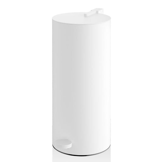 Luxusní matně bílý pedálový odpadkový koš Decor Walther Mikado o objemu 2,6 l - Waterfall Bathrooms