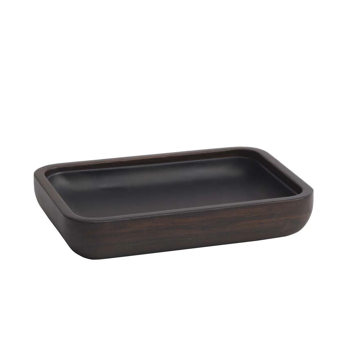 Luxusní dřevěná mýdlenka Aquanova Ebony v elegantním tmavě hnědém provedení skvěle doplní interiér každé koupelny. - Waterfall Bathrooms