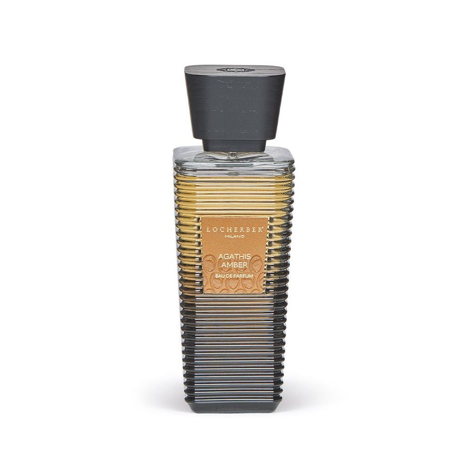 Parfémovaná voda Agathis Amber (100 ml) od Locherber Milano, vůně jantar, bergamot, vanilka a santalové dřevo, Waterfall Bathrooms.