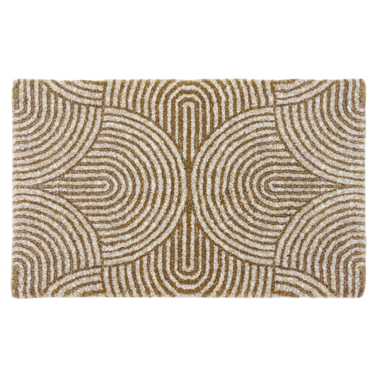 PETAL Egyptian Cotton Gold Bathroom Rug by Abyss & Habidecor