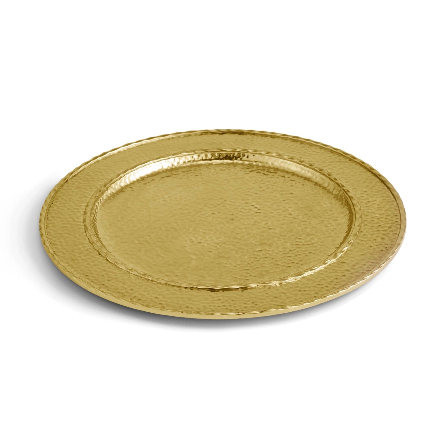 Luxusní pozlacený servírovací podnos Gold Hammertone od značky Michael Aram v exkluzivním zlatém tepaném designu - Waterfall Bathrooms