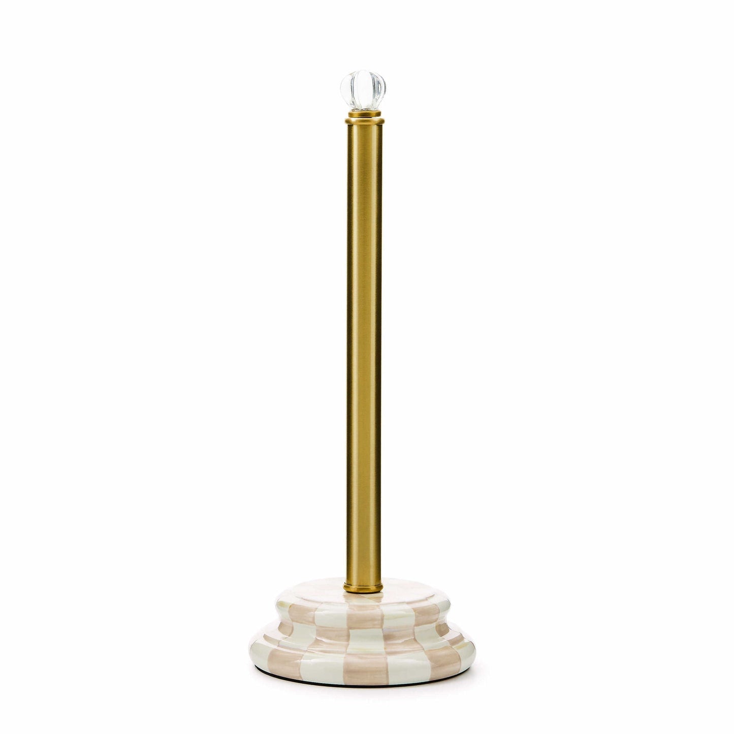 MacKenzie-Childs Stojan na toaletní papír Mocha Check, držák na 3 role, 45.72 cm, Waterfall Bathrooms