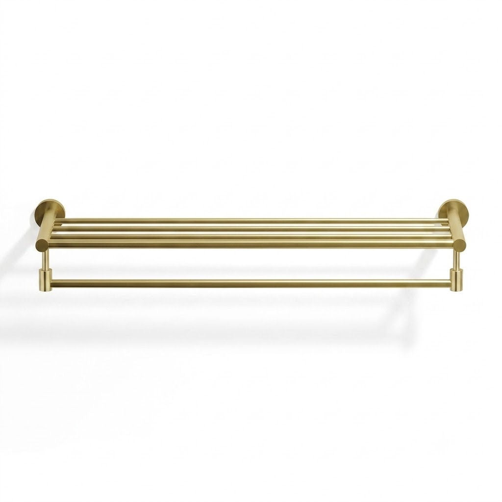 Velký zlatý držák na ručníky Opera Satin Gold