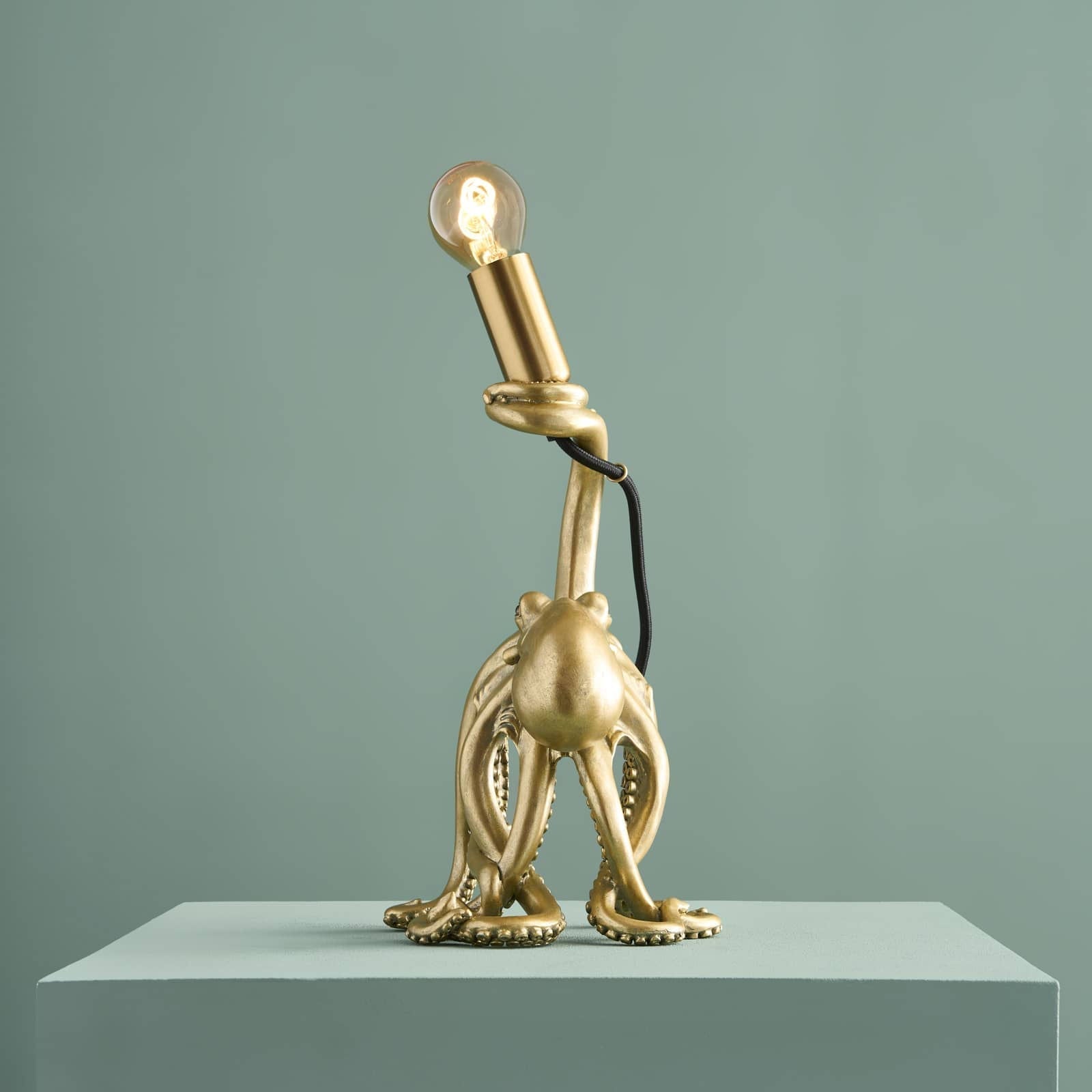 Zlatá stolní lampa Baby Octopus chobotnice, design