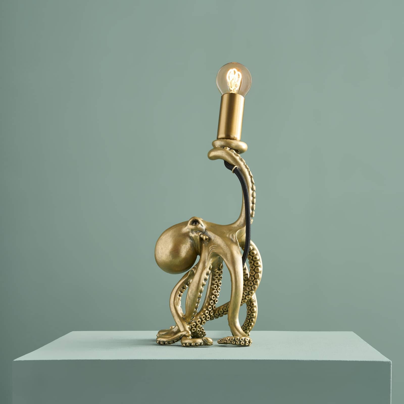 Zlatá stolní lampa Baby Octopus chobotnice 