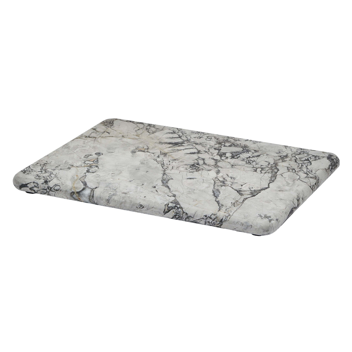 Luxusní podnos z přírodního kamene Aquanova Nero v šedém mramorovém provedení o rozměrech 30 x 23 cm - Waterfall Bathrooms