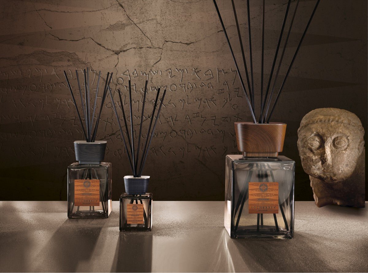Aroma difuzér Aramaik od Locherber Milano, vůně myrha, agarové dřevo, vanilka a bergamot, Waterfall Bathrooms.