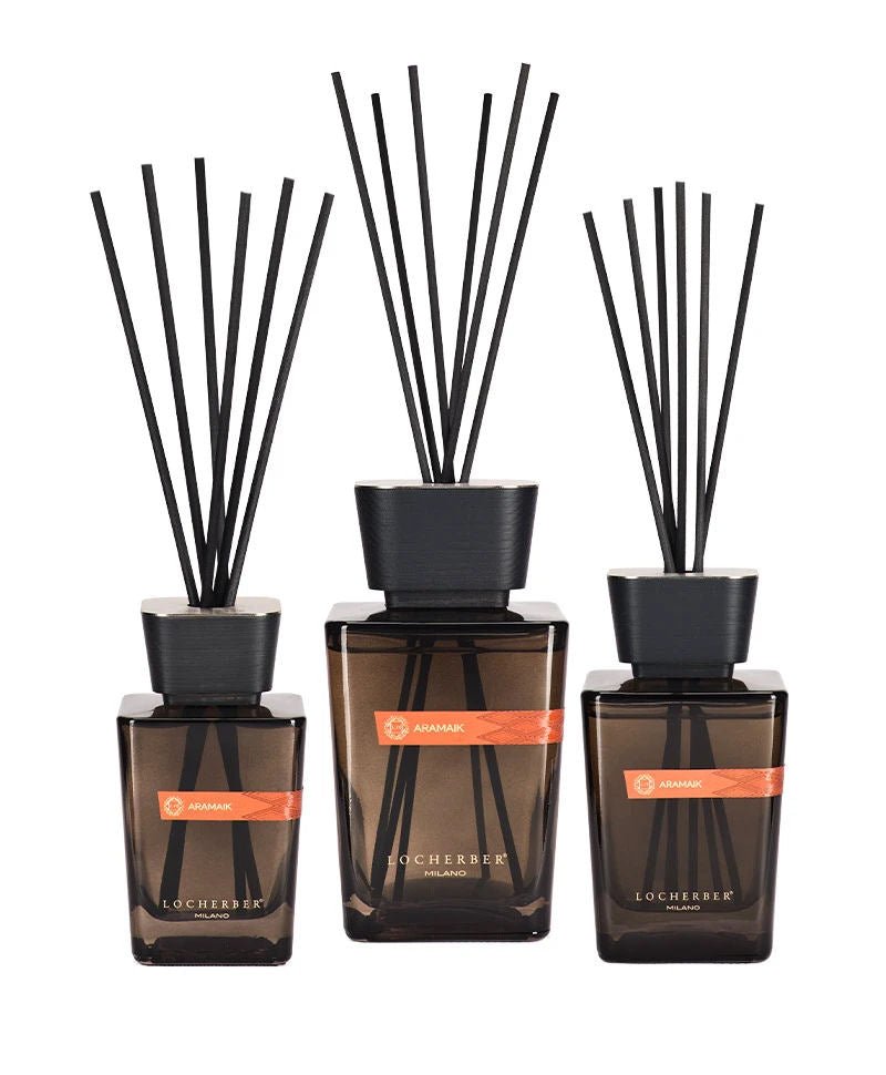 Aroma difuzér Aramaik od Locherber Milano, vůně myrha, agarové dřevo, vanilka a bergamot, Waterfall Bathrooms.