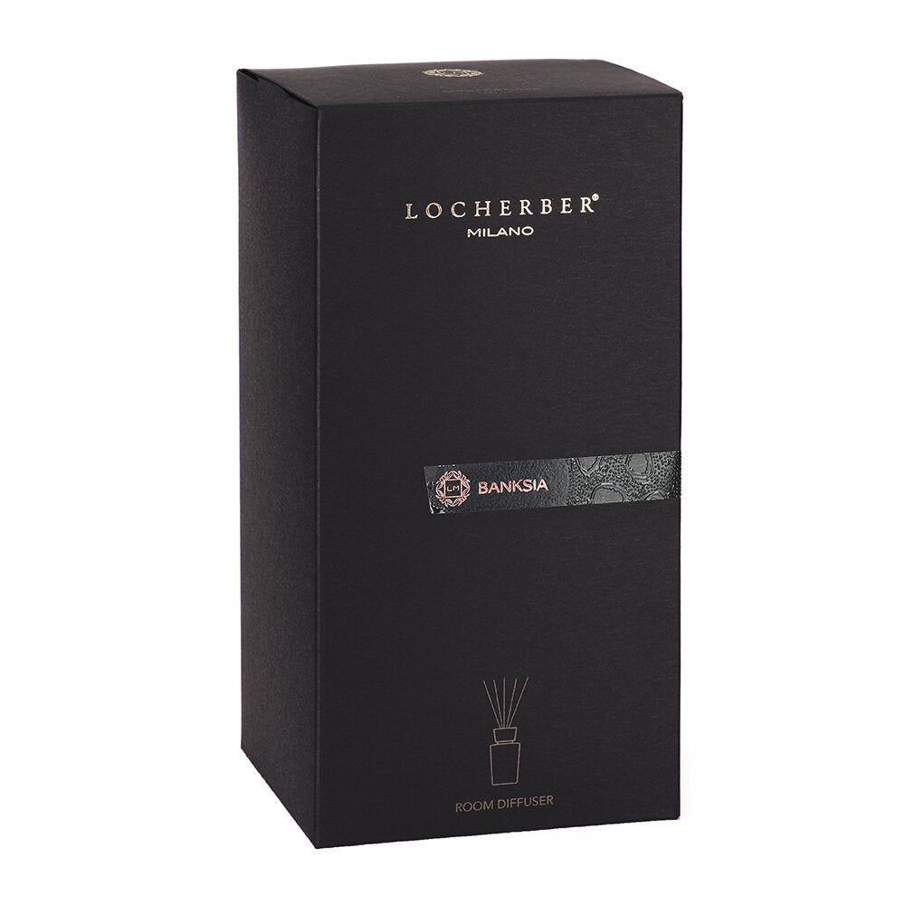 Aroma difuzér Banksia od Locherber Milano, vůně australský eukalyptus, santalové dřevo, cedrové dřevo a nektar banksia, Waterfall Bathrooms.