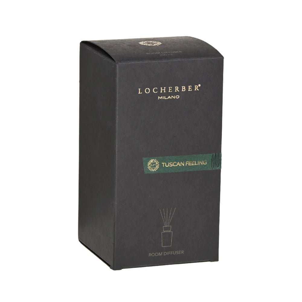 Aroma difuzér Tuscan Feeling od Locherber Milano, vůně cypřiš, rozmarýn, hrozny a santalové dřevo, Waterfall Bathrooms.