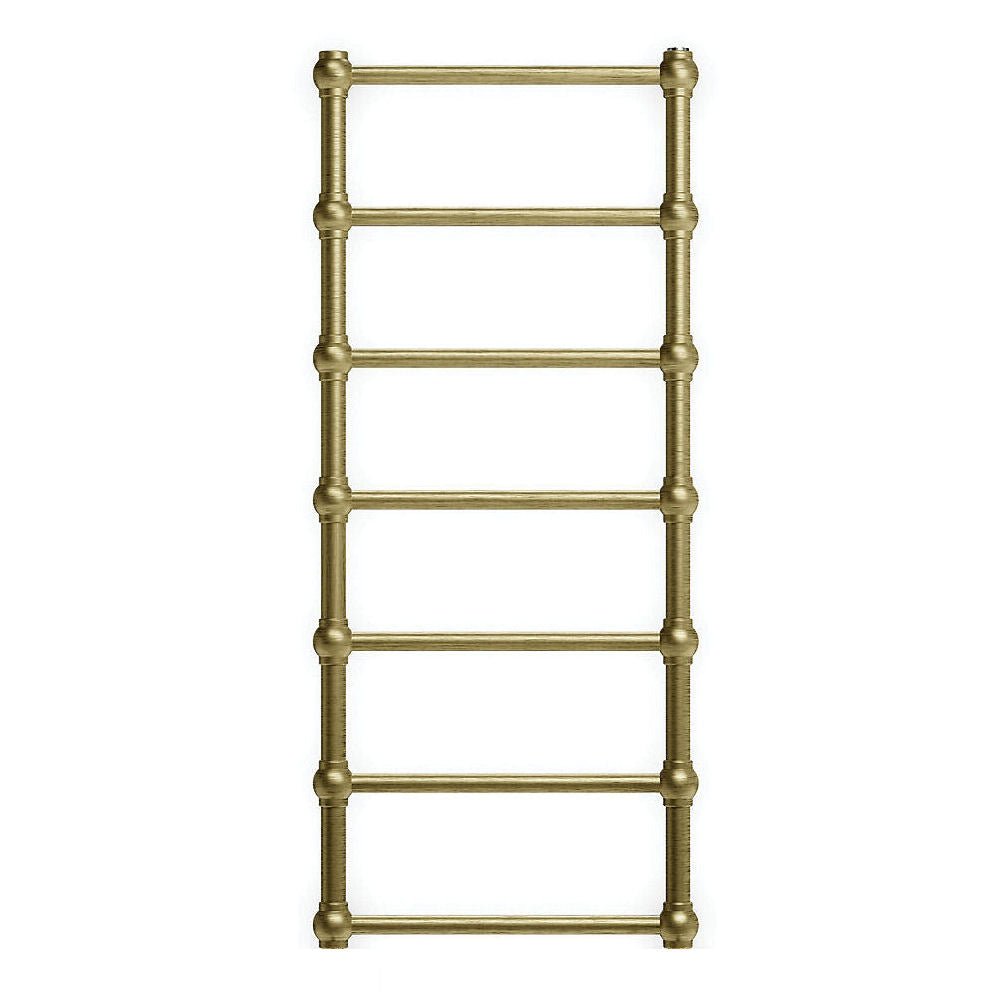Design Bathroom Towel Radiator RETRO Antique Brass - |VESIMI Design| Luxury and Rustic bathrooms online
