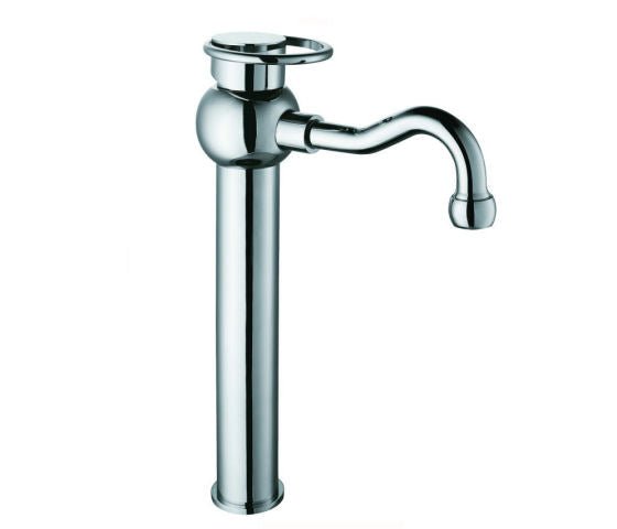 Designová vysoká chromová umyvadlová baterie Sole na desku Waterfall Bathrooms