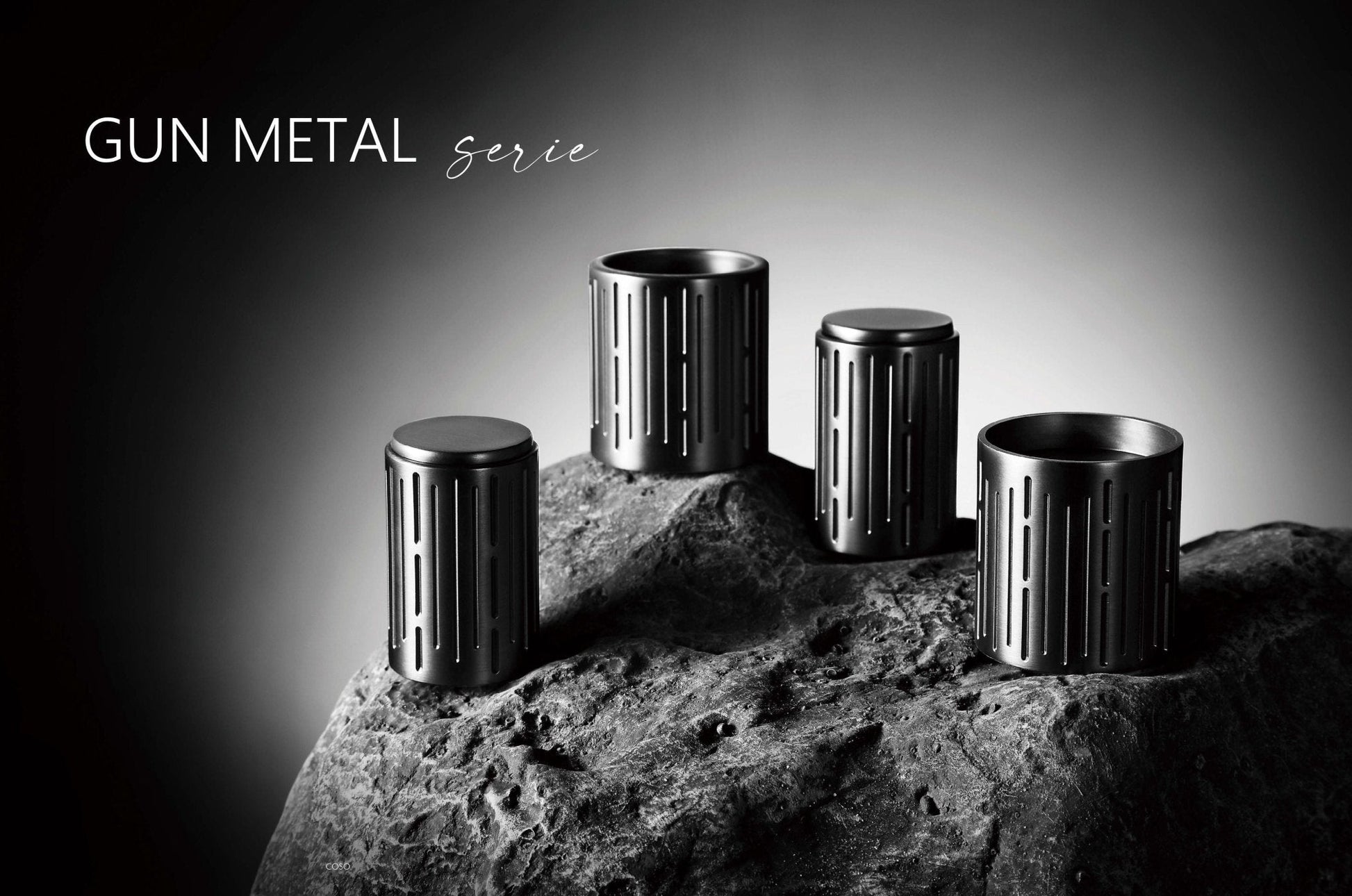 Industriální termostatická vanová baterie s ruční sprchou v barvě Gun Metal Waterfall Bathrooms