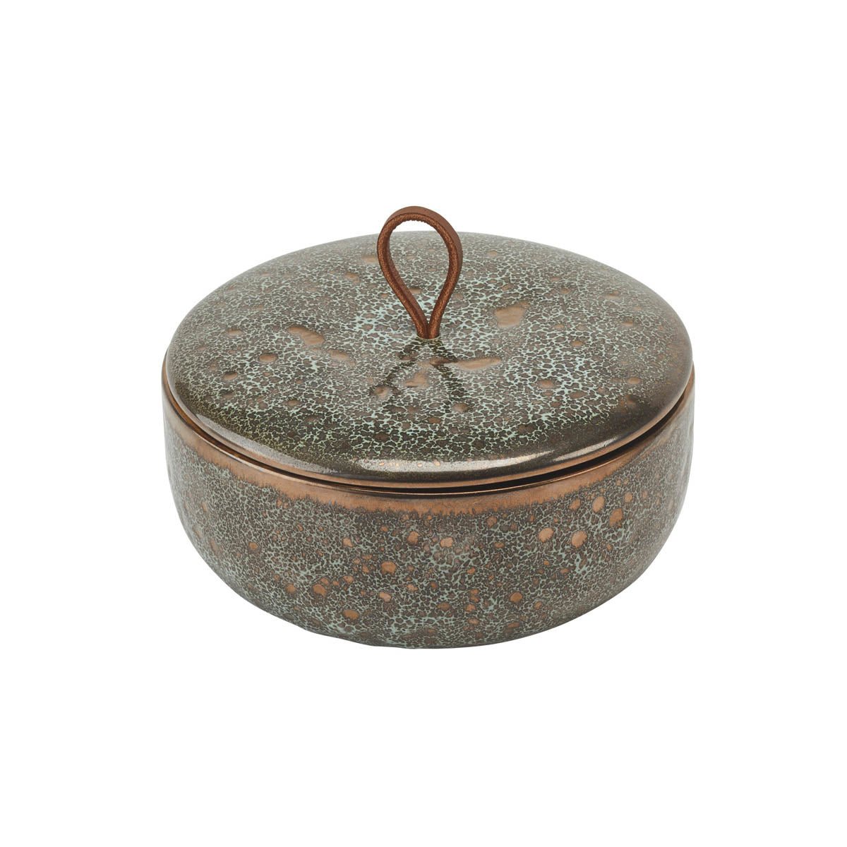 Luxusní kameninová dóza s víkem Aquanova Ugo v odstínu Vintage Bronze spojuje prémiové zpracování s nadčasovým designem - Waterfall Bathrooms