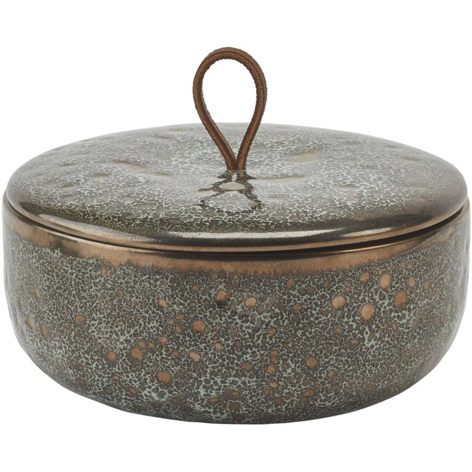 Luxusní kameninová dóza s víkem Aquanova Ugo v odstínu Vintage Bronze spojuje prémiové zpracování s nadčasovým designem - Waterfall Bathrooms