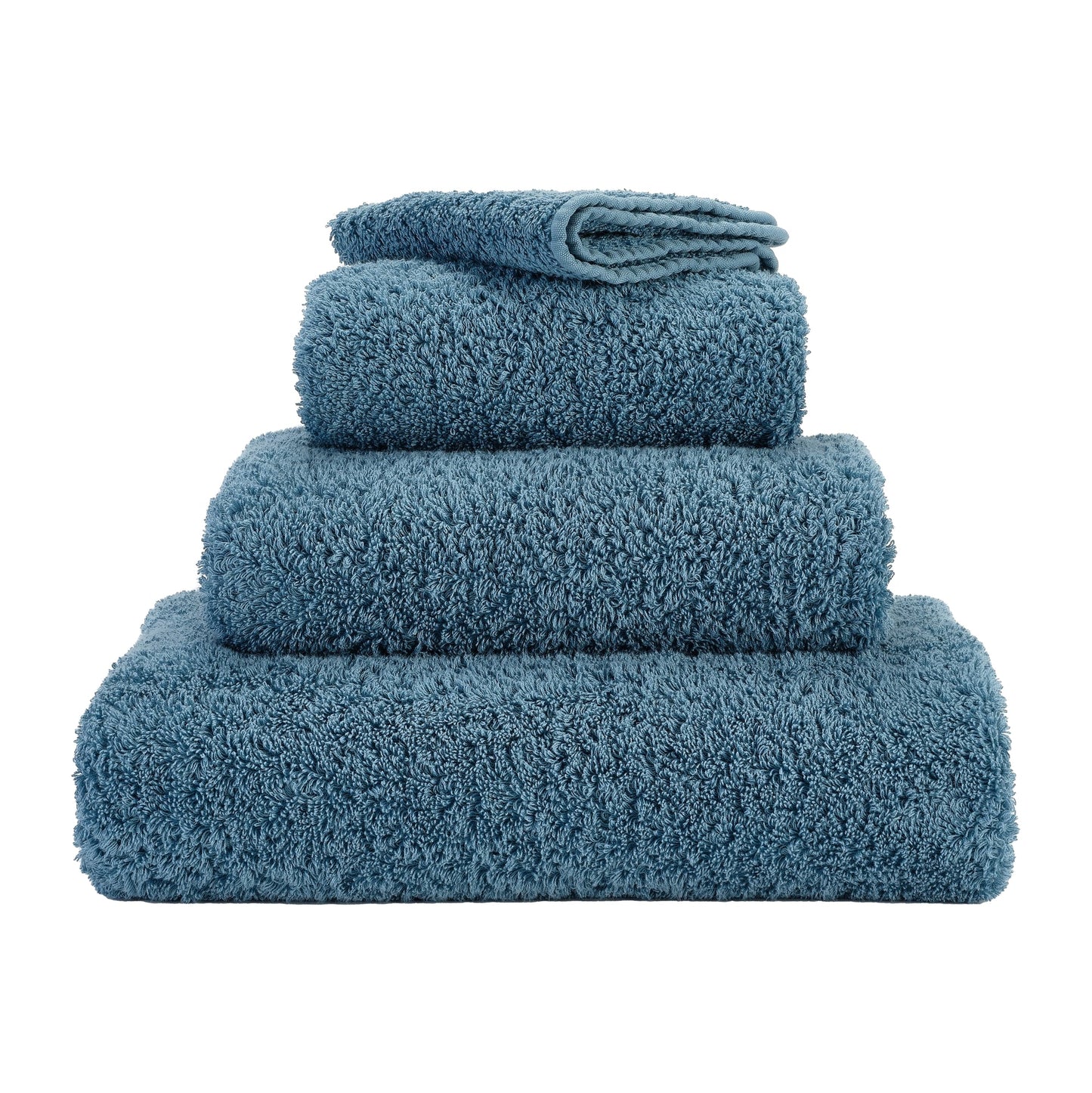 Luxusní břidlicově modrý froté ručník s vysokou gramáží Super Pile Abyss Habidecor Waterfall Bathrooms