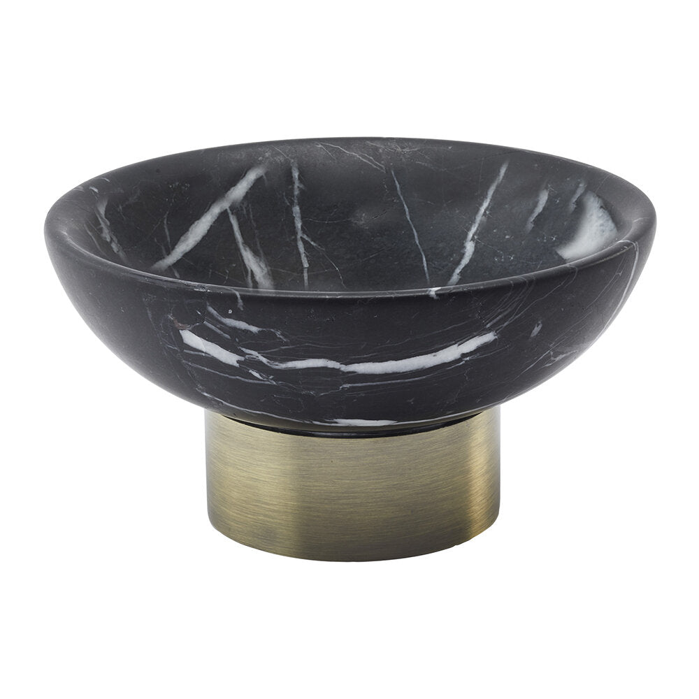 Luxusní černá mramorová mýdlenka Aquanova Nero dodá vaší koupelně prvotřídní eleganci a nadčasový styl. - Waterfall Bathrooms