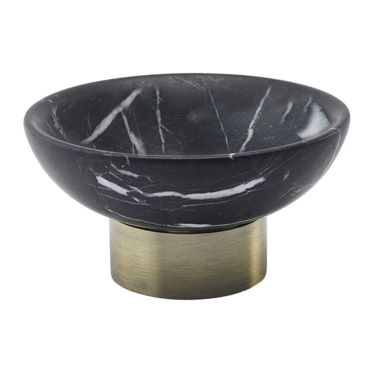 Luxusní černá mramorová mýdlenka Aquanova Nero dodá vaší koupelně prvotřídní eleganci a nadčasový styl. - Waterfall Bathrooms