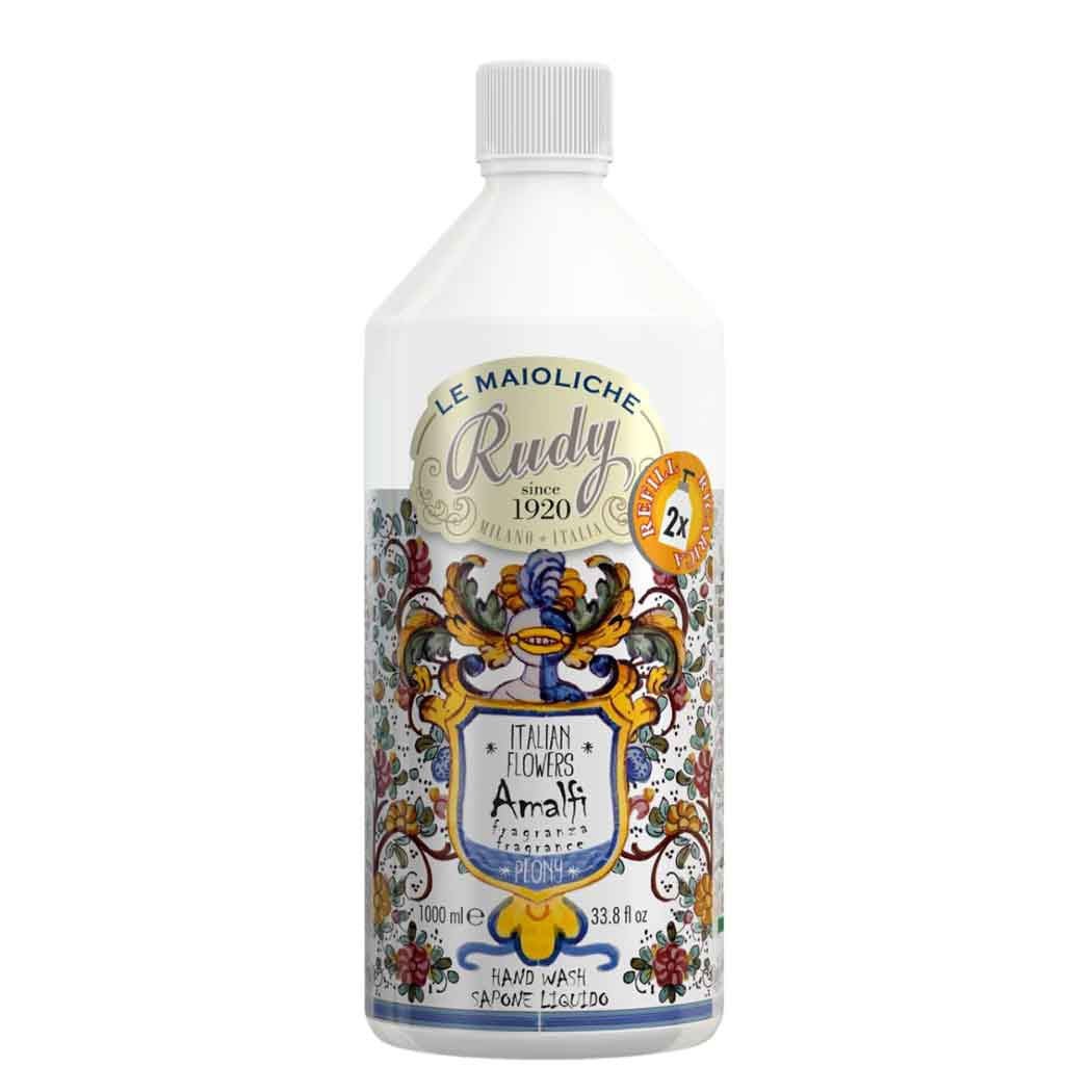 Rudy Profumi Náplň tekutého mýdla Amalfi, 1000 ml, vůně černého fíku a bílé růže, Waterfall Bathrooms
