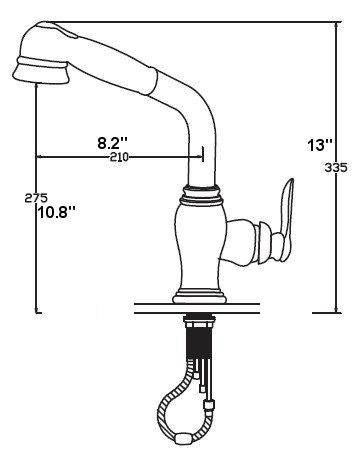 Retro Pull Down Kitchen Faucet Oil Rubbed Bronze - |VESIMI Design| Luxury and Rustic bathrooms online