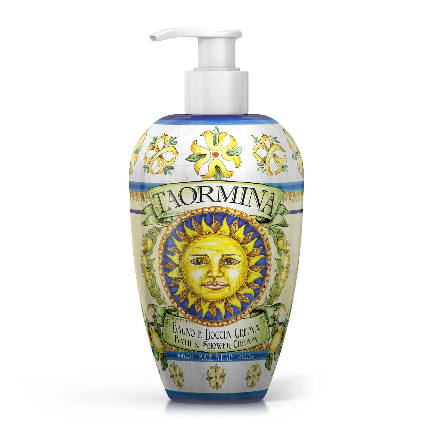 Krémový sprchový gel a pěna do koupele Rudy Profumi Taormina (Hruška a Vanilka), 700 ml, Waterfall Bathrooms.