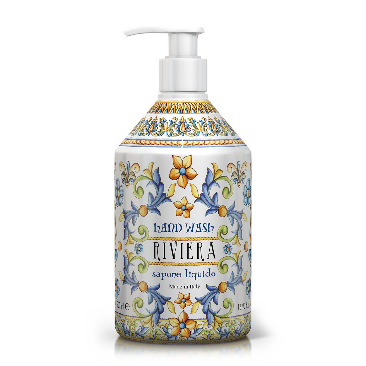Tekuté mýdlo na ruce Rudy Profumi Riviera, s orientální vůní Jasmínu a Vanilky, 500 ml, Waterfall Bathrooms.