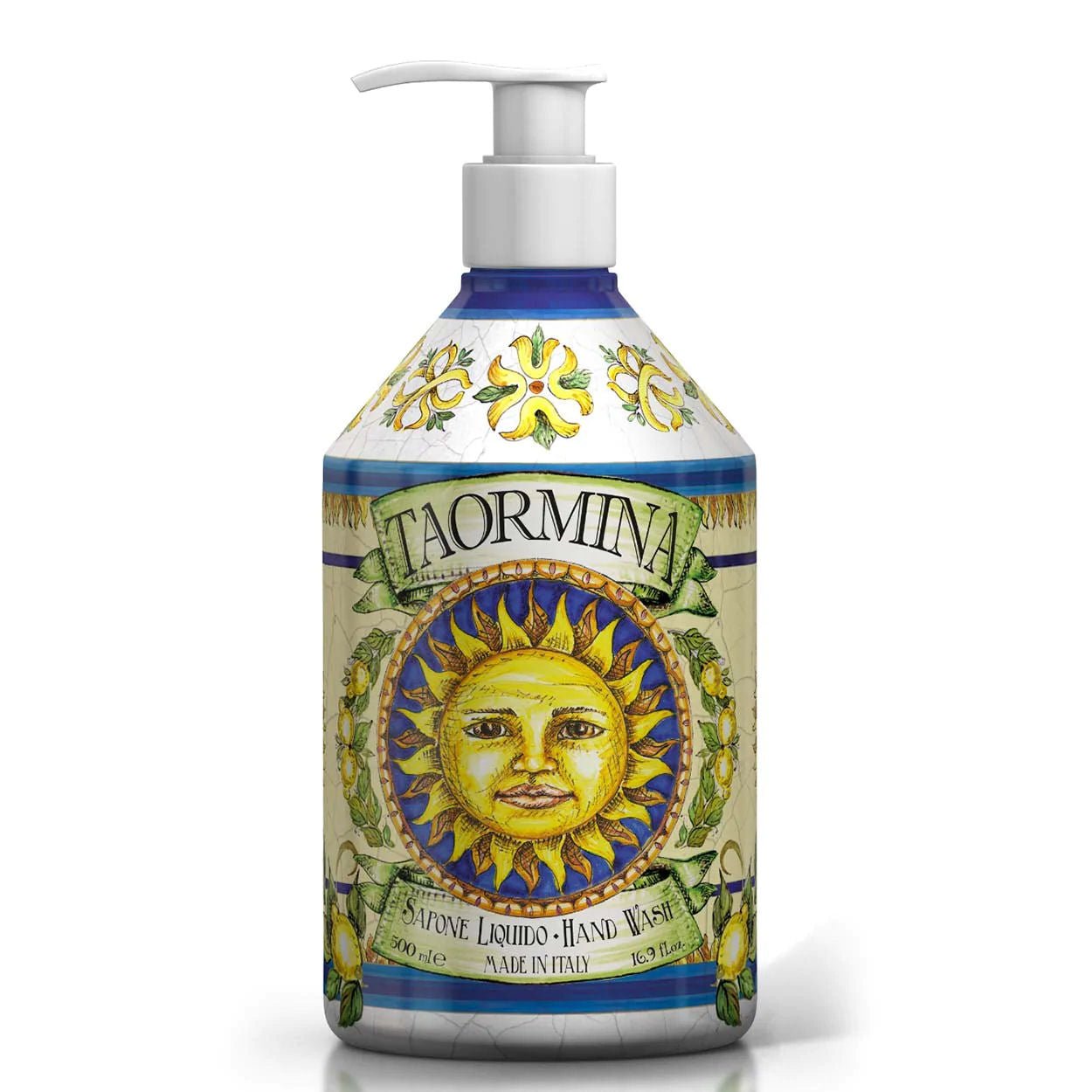 Tekuté mýdlo na ruce Rudy Profumi Taormina, s vůní Hrušky Nashi, Vanilky a Santalového dřeva, 500 ml, Waterfall Bathrooms.