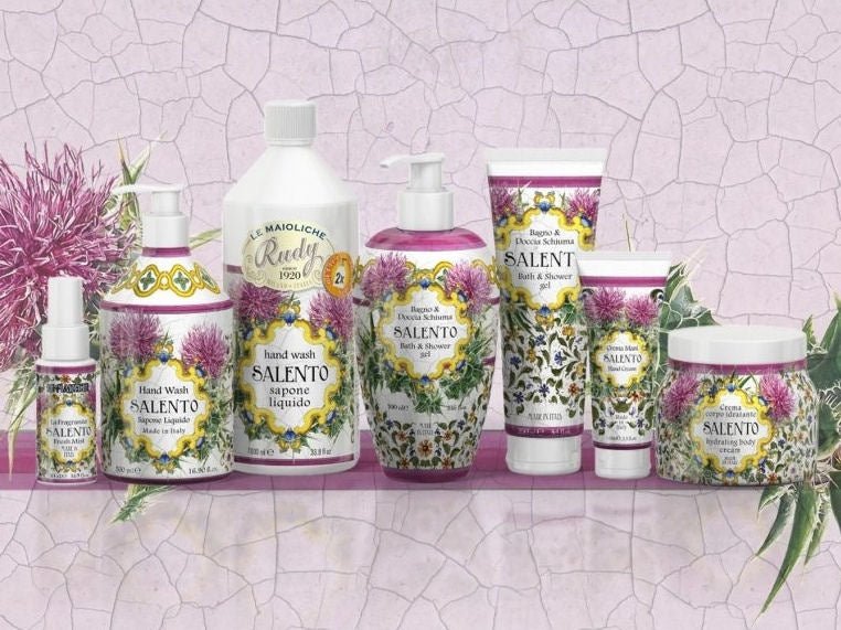Tělový krém Rudy Profumi Salento, s vůní Neroli a Gardénie, 450 ml, Waterfall Bathrooms.