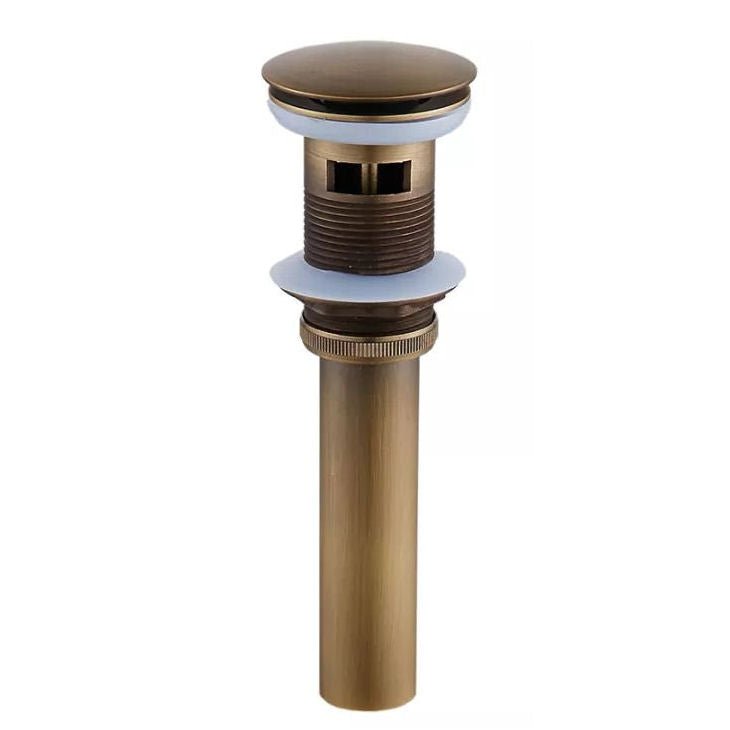 Umyvadlová výpusť Click-Clack v barvě antický bronz s matnou patinou Waterfall Bathrooms