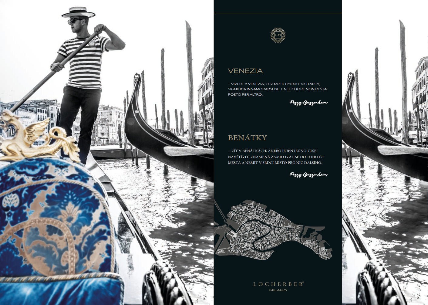 Vonná svíčka Venetiae od Locherber Milano s víčkem z dřeva Briccole, vůně Calone, citrusy a pižmo, Waterfall Bathrooms.