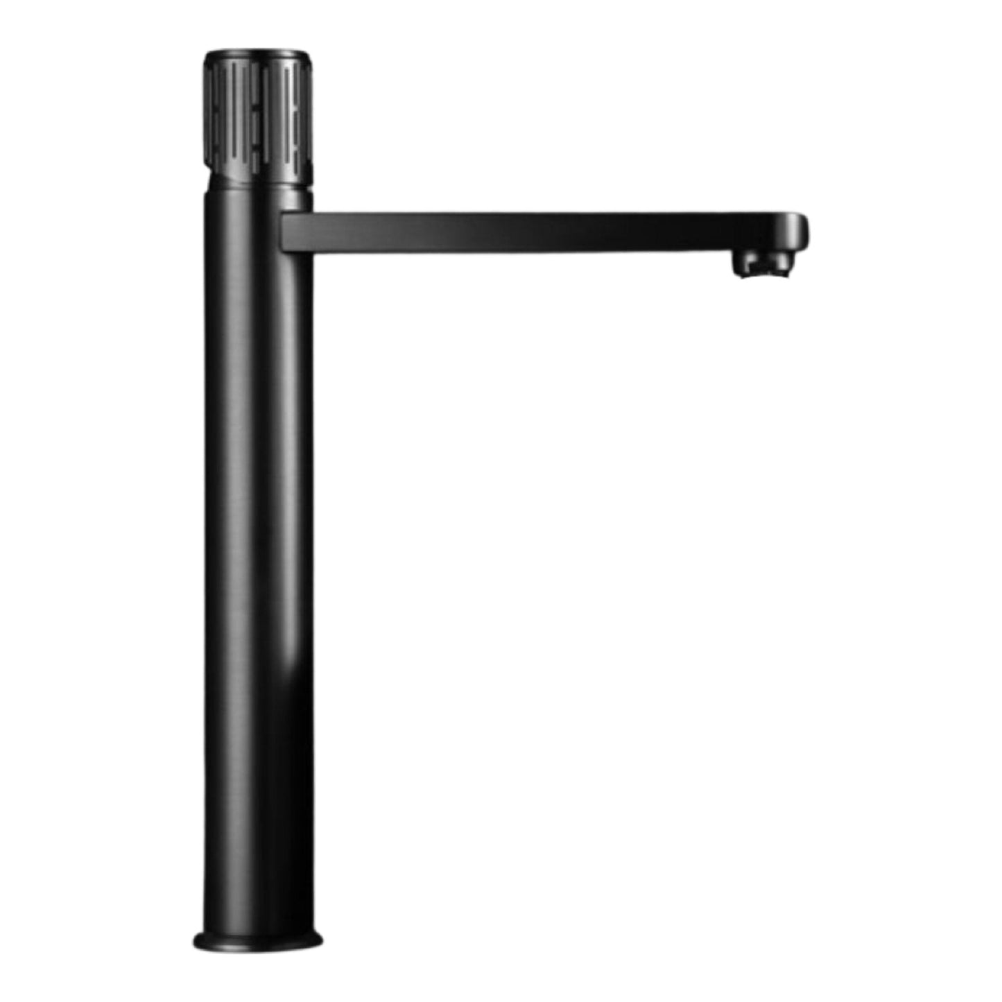Vysoká designová umyvadlová baterie v barvě Gun Metal k umyvadlu na desku Waterfall Bathrooms